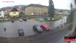 Střed obce Rokytnice nad Jizerou