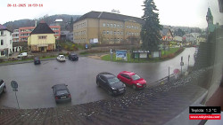 Střed obce Rokytnice nad Jizerou