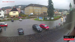 Střed obce Rokytnice nad Jizerou