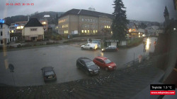 Střed obce Rokytnice nad Jizerou