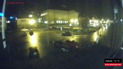 Střed obce Rokytnice nad Jizerou