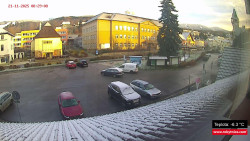 Střed obce Rokytnice nad Jizerou