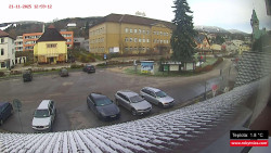 Střed obce Rokytnice nad Jizerou