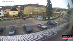 Střed obce Rokytnice nad Jizerou