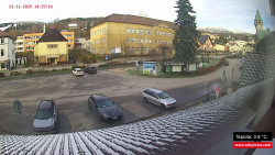 Střed obce Rokytnice nad Jizerou