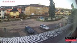 Střed obce Rokytnice nad Jizerou