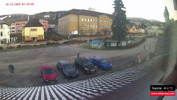 Střed obce Rokytnice nad Jizerou