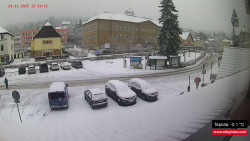 Střed obce Rokytnice nad Jizerou