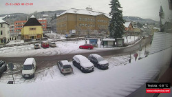 Střed obce Rokytnice nad Jizerou