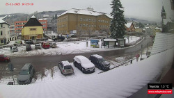 Střed obce Rokytnice nad Jizerou