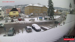 Střed obce Rokytnice nad Jizerou