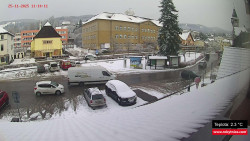 Střed obce Rokytnice nad Jizerou