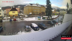 Střed obce Rokytnice nad Jizerou