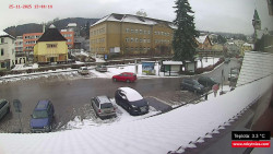 Střed obce Rokytnice nad Jizerou