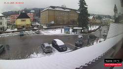 Střed obce Rokytnice nad Jizerou