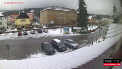 Střed obce Rokytnice nad Jizerou