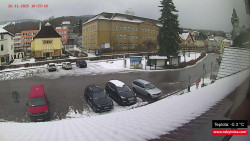 Střed obce Rokytnice nad Jizerou