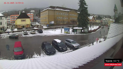 Střed obce Rokytnice nad Jizerou