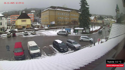 Střed obce Rokytnice nad Jizerou