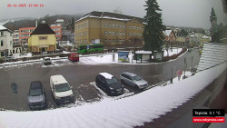 Střed obce Rokytnice nad Jizerou