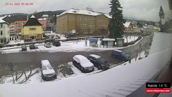 Střed obce Rokytnice nad Jizerou