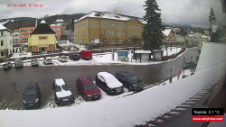 Střed obce Rokytnice nad Jizerou