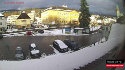 Střed obce Rokytnice nad Jizerou