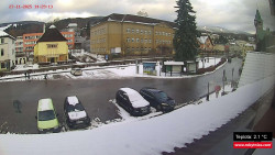 Střed obce Rokytnice nad Jizerou