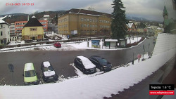 Střed obce Rokytnice nad Jizerou