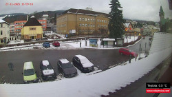 Střed obce Rokytnice nad Jizerou