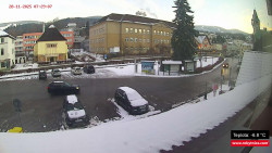 Střed obce Rokytnice nad Jizerou