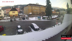 Střed obce Rokytnice nad Jizerou