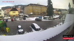 Střed obce Rokytnice nad Jizerou