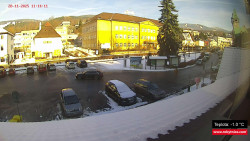 Střed obce Rokytnice nad Jizerou