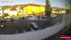 Střed obce Rokytnice nad Jizerou