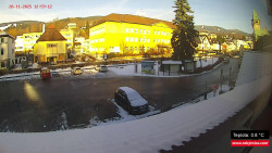 Střed obce Rokytnice nad Jizerou