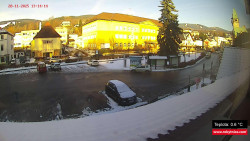 Střed obce Rokytnice nad Jizerou