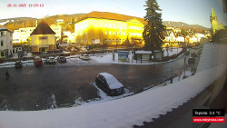 Střed obce Rokytnice nad Jizerou