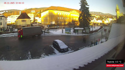 Střed obce Rokytnice nad Jizerou