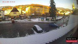 Střed obce Rokytnice nad Jizerou