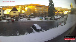 Střed obce Rokytnice nad Jizerou