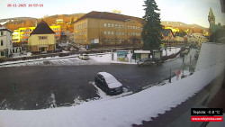 Střed obce Rokytnice nad Jizerou