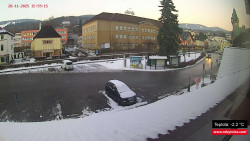 Střed obce Rokytnice nad Jizerou