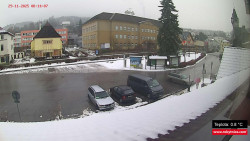 Střed obce Rokytnice nad Jizerou