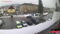 Střed obce Rokytnice nad Jizerou