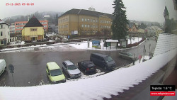 Střed obce Rokytnice nad Jizerou