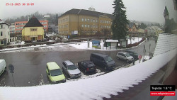 Střed obce Rokytnice nad Jizerou