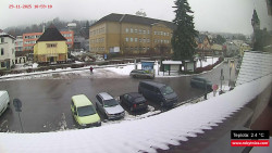 Střed obce Rokytnice nad Jizerou