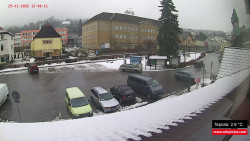 Střed obce Rokytnice nad Jizerou