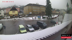 Střed obce Rokytnice nad Jizerou